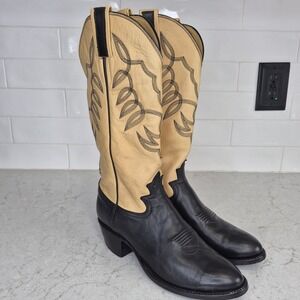 L.M. Easterling Women's Custom Western Leather Cowboy Boots‎ Size 6.5 Handmade